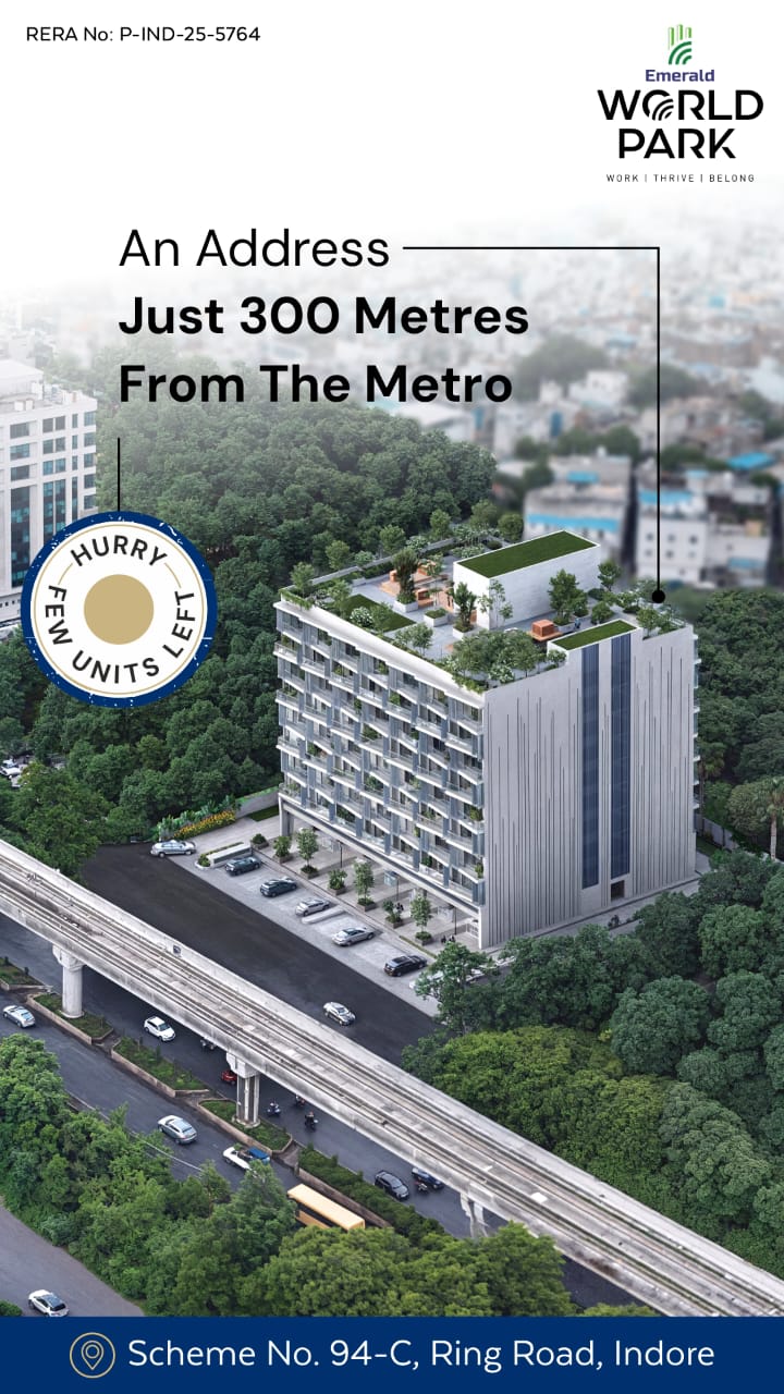 2200 Sq Ft Office Space for Sale at Emerald world Park, Ring Road