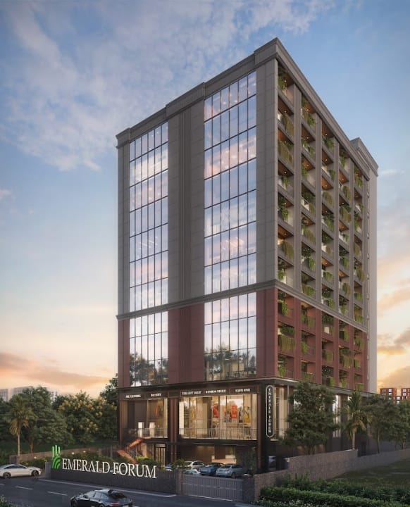 1000 Sq.Ft. Under-Construction Commercial Office Space for Sale at Emerald Forum, AB Road, Indore